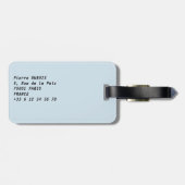 オルセー美術館の巨大なガラス時計 - パリ ラゲッジタグ (裏面横)