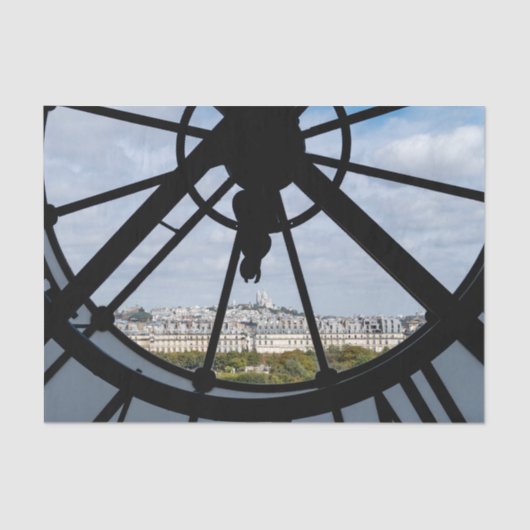 オルセー美術館の巨大なガラス時計 - パリ 薄葉紙 (正面)