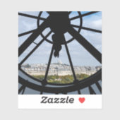 オルセー美術館の巨大ガラス時計 – パリ シール (シート)