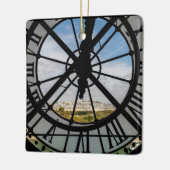 オルセー美術館の巨大ガラス時計 – パリ セラミックオーナメント (左)