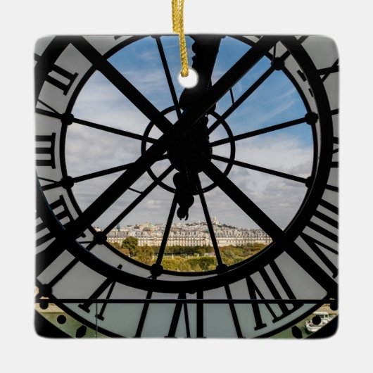 オルセー美術館の巨大ガラス時計 – パリ セラミックオーナメント (正面)