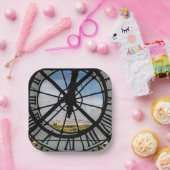 オルセー美術館の巨大ガラス時計 – パリ ペーパープレート (パーティー)