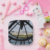 オルセー美術館の巨大ガラス時計 – パリ ペーパープレート (パーティー)