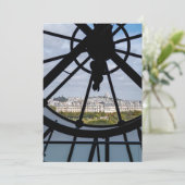 オルセー美術館の巨大ガラス時計 – パリ 招待状 (スタンド正面)