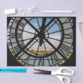 オルセー美術館の巨大ガラス時計 – パリ 薄葉紙 (クラフト)