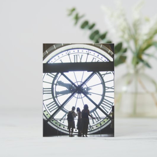 オルセー美術館の時計 ポストカード (スタンド正面)