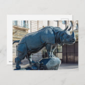 オルセー美術館前のサイ - パリ ポストカード (正面/裏面)