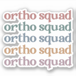 オルソスカッド歯科矯正医整形外科ナースギフト シール