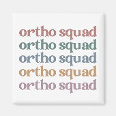 オルソスカッド歯科矯正医整形外科ナースギフト マグネット (正面)