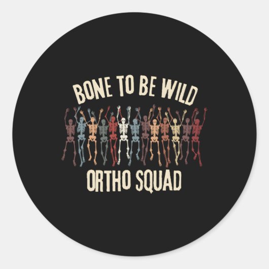 オルソスクワッドオルソペディナースオルソドクター踊り ラウンドシール (正面)