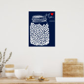 オルタナ結婚スのゲストブックメイスンチョーク150 ポスター (キッチン)