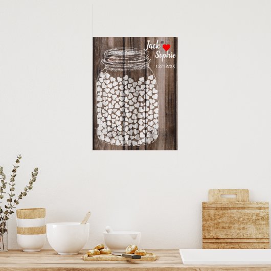 オルタナ結婚スのゲストブックメイソンの木150 ポスター (キッチン)