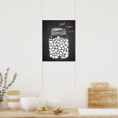 オルタナ結婚スのゲストブックメイソン・シャルボード ポスター (キッチン)