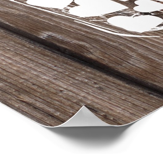 オルタナ結婚ティブのゲストブックメイソンのjarウッド ポスター (角)