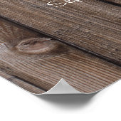 オルタナ結婚ティブのゲストブックLOVEウッドエフェクト ポスター (角)