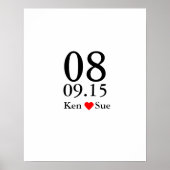 オルタナ結婚ルのゲストの署名帳のビッグデート ポスター (正面)