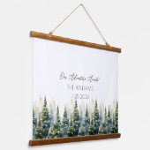 オルタナ結婚ーズゲストグリーンブックパインツリー 吊り下げ型タペストリー (傾斜あり)