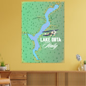 オルタ湖の地図 キャンバスプリント (インサイチュ (リビング))