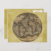 オルテリウスの世界地図 ポストカード (正面/裏面)