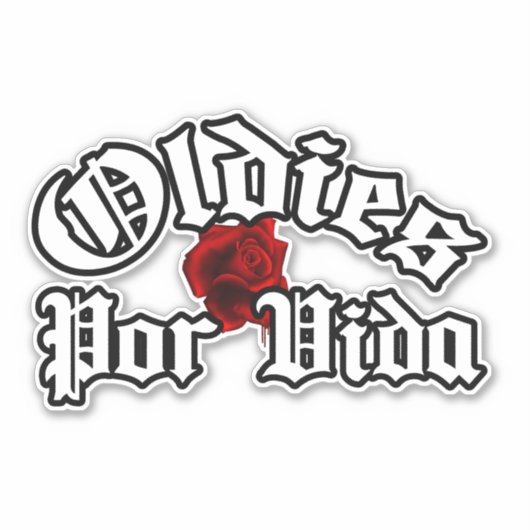 オルディーズpor vidaデカールステッカー シール (正面)