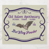 オルデサレムアポリタリーこうもりトニック リキュールボトルラベル (シングルラベル)