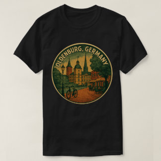 オルデンブルク ドイツ 市街 アート Tシャツ