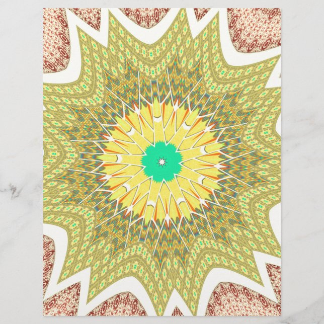 オルデン黄色アフリカの民族部族パターン (正面)