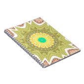 オルデン黄色アフリカの民族部族パターン ノートブック (右側)