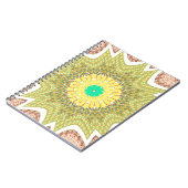 オルデン黄色アフリカの民族部族パターン ノートブック (左側)