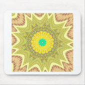 オルデン黄色アフリカの民族部族パターン マウスパッド (正面)