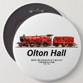 オルトンホールヴィンテージ蒸気列車英機関車 缶バッジ (正面&裏面)