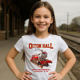 オルトンホールヴィンテージ蒸気列車英機関車 Tシャツ
