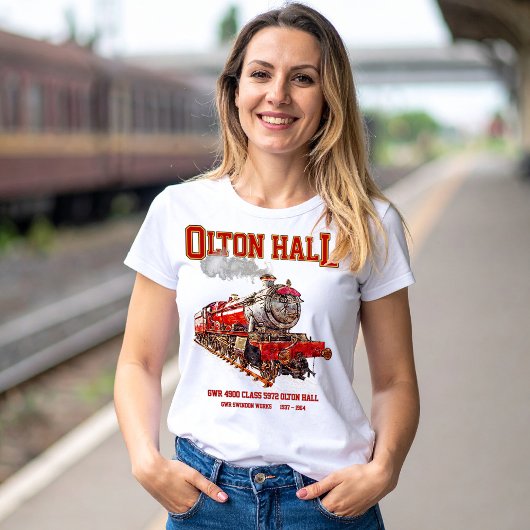 オルトンホールヴィンテージ蒸気列車英機関車 Tシャツ