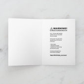 オルドメおもしろいーター40th誕生日カード、皮肉 カード (内部)