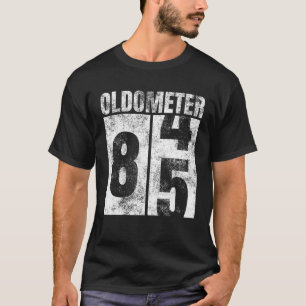 オルドメーター84-85 Yrs老人女性Bdayグラフィック85T Tシャツ
