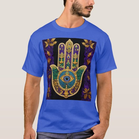 オルナートゴールドサードアイ ハムサ Tシャツ (正面)