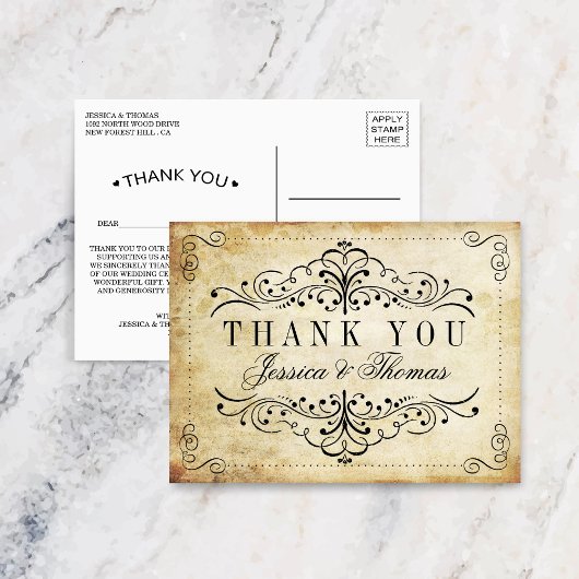 オルネイト フローリッシュ ヴィンテージ ウェディングコレクション ポストカード