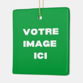 オルネメントカーレ – Votre image ici - personalisee セラミックオーナメント (左)