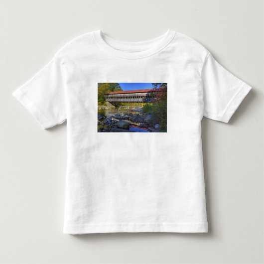 オルバニーの被覆橋とスウィフト川, 白 トドラーTシャツ (正面)