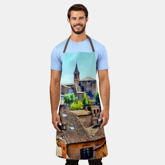 オルビエトイタリアヒルサイド エプロン (着用した状態)