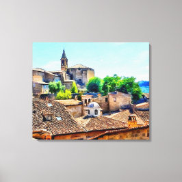オルビエトイタリアヒルサイド キャンバスプリント