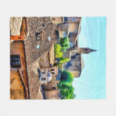 オルビエトイタリアヒルサイド フリースブランケット (正面(横))