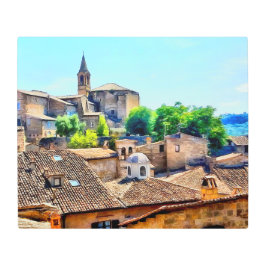 オルビエトイタリアヒルサイド メタルプリント