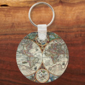 オルビステラルム1594 – 有名な世界地図 キーホルダー (正面)