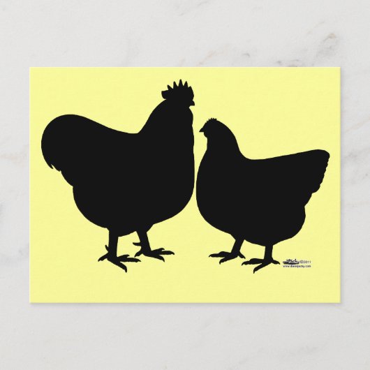 オルピントンシルエット ポストカード (正面)