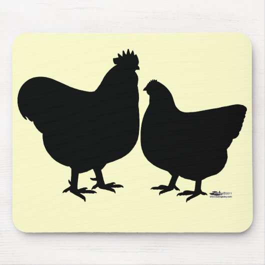 オルピントンシルエット マウスパッド (正面)