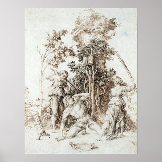 オルフェウスの死 – Albrecht Durer - c1497 ポスター (正面)