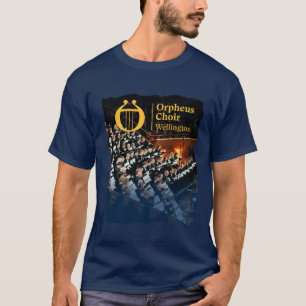 オルフェウス合唱団ウェリントンメンズ青いTシャツ Tシャツ