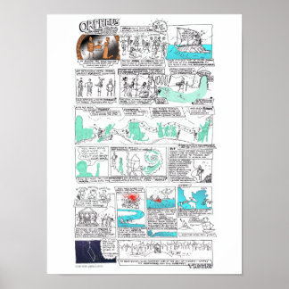 オルフェウス – greekmythcomix strip ポスター