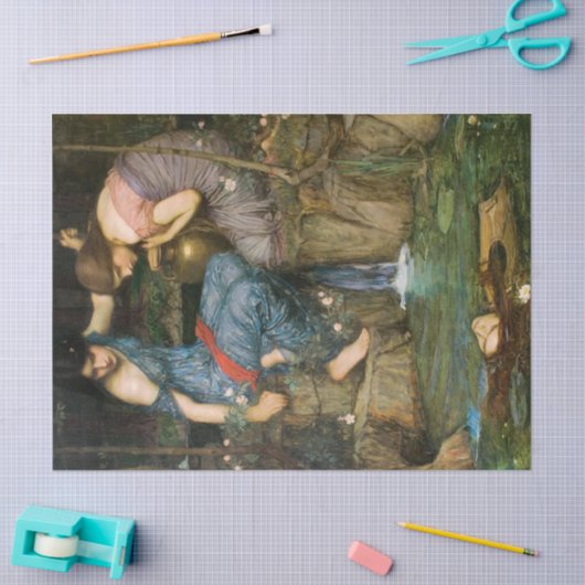 オルフェスの切り離しの頭を見つけるニンフ 薄葉紙 (クラフト)